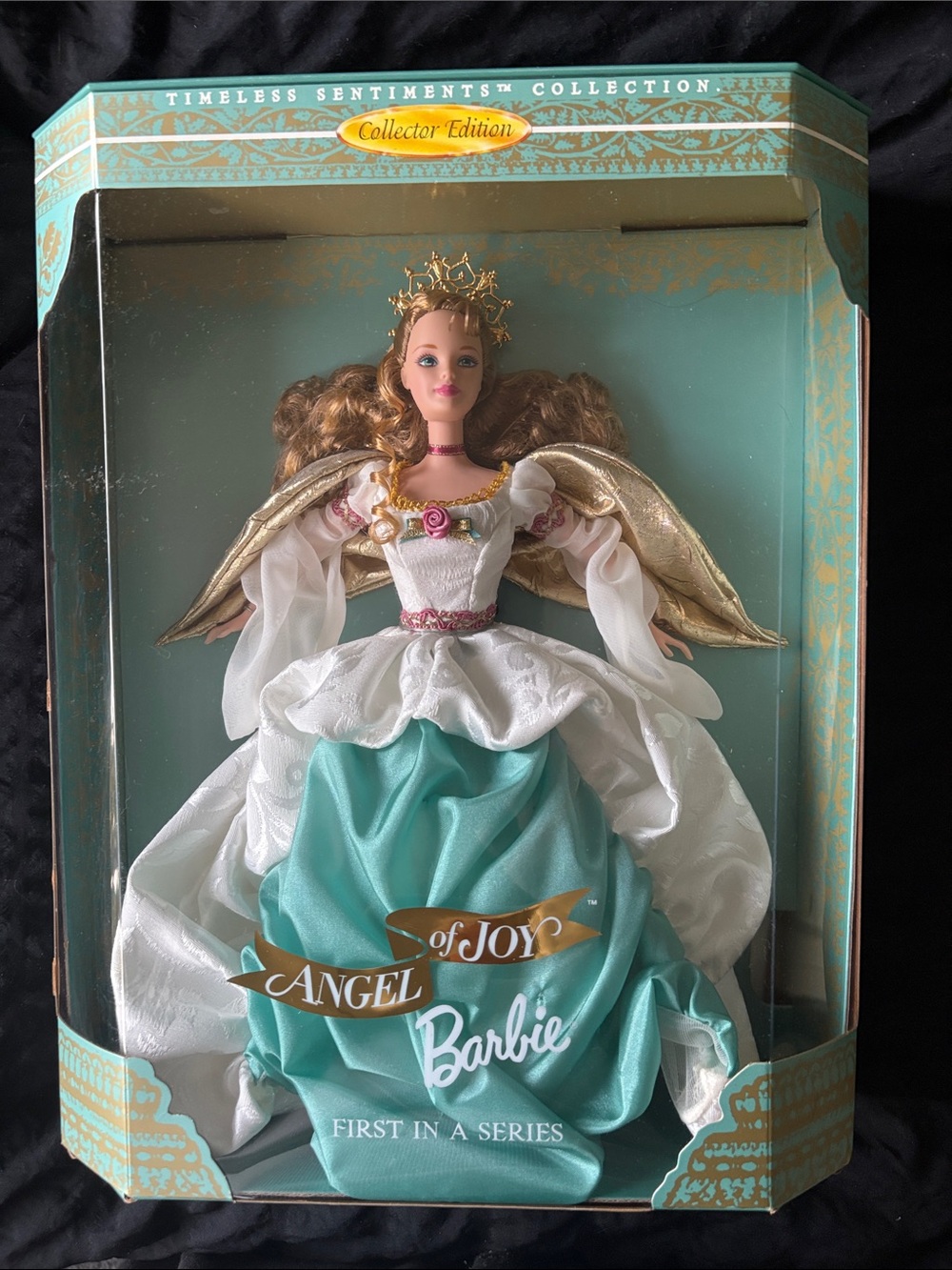 Barbie Angel of Joy Doll - White, Teal & Gold